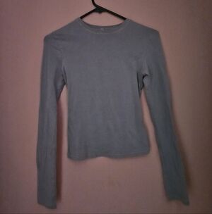 SKIMS Kyanite Cotton Long Sleeves Crew NecK Small